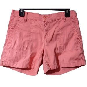 Calvin Klein Jeans Shorts Women's‎ Size 8 Jean Shorts Denim 4 Pocket Peach Zip